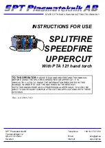 SPT Plasmateknik AB SPEEDFIRE Instructions For Use Manual preview