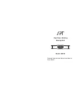 Preview for 1 page of SPT AB-750 User Manual