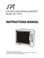 Preview for 1 page of SPT SD-1533 Instruction Manual