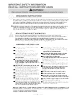 Preview for 3 page of SPT SD-9241SS Instruction Manual