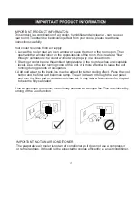 Preview for 3 page of SPT SF-48LB Owner'S Manual