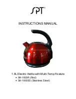 Предварительный просмотр 1 страницы SPT SK-1800R Instruction Manual