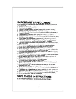 Предварительный просмотр 2 страницы SPT SO-1003 Instruction Manual