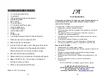 Preview for 10 page of SPT SO-2007 Instruction Manual