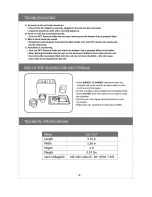 Предварительный просмотр 7 страницы SPT SU-1051 Owner'S Manual