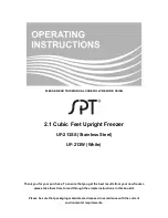 Preview for 1 page of SPT UF-213SS Operating Instructions Manual