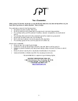 Preview for 9 page of SPT UF-213SS Operating Instructions Manual