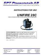 SPT UNIFIRE 26C Instructions For Use Manual preview