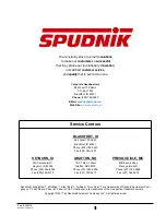 Preview for 3 page of Spudnik 290318 Manual