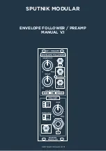 Preview for 1 page of SPUTNIK MODULAR ENVELOPE FOLLOWER / PREAMP Manual