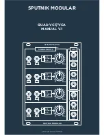 Preview for 1 page of SPUTNIK MODULAR QUAD VCF/VCA User Manual