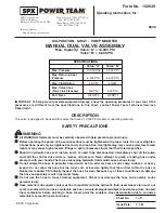 SPX FLOW Power Team A Operating Instructions preview