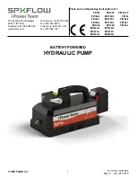 Preview for 1 page of SPX FLOW Power Team PB10 Series Parts List And Operating Instructions