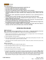 Preview for 2 page of SPX FLOW PQ60 Series Operating Instructions Manual