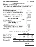 Preview for 3 page of SPX POWER TEAM HNS150 Parts List And Operating Instructions