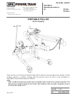 SPX POWER TEAM PH1002 Assembly & Operating Instructions preview