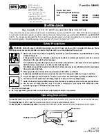 Предварительный просмотр 1 страницы SPX 4302A Parts List And Operators Manual