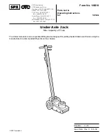 Предварительный просмотр 1 страницы SPX 5012A Operating Instructions Manual