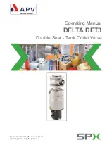 SPX APV DELTA DET3 Operating Manual предпросмотр