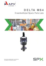 Предварительный просмотр 25 страницы SPX APV DELTA MS4 Operating Manual