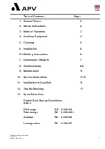 Preview for 5 page of SPX APV DELTA SDU4 Operating Manual