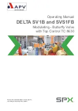 SPX APV DELTA SV1B Operating Manual preview