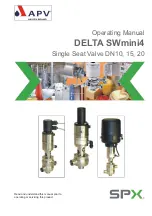 SPX APV DELTA SWmini4 Operating Manual preview