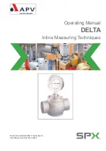 Предварительный просмотр 1 страницы SPX APV DELTA Operating Manual