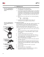 Предварительный просмотр 20 страницы SPX APV Ws+20/15 Instruction Manual