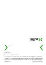 Предварительный просмотр 18 страницы SPX APV Ws+ Instruction Manual