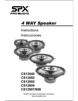 SPX CS12040 Instruction Manual предпросмотр