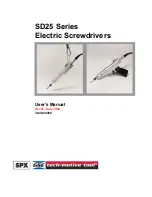 Предварительный просмотр 1 страницы SPX GSE tech-motive tool SD25 Series User Manual