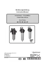 SPX Hankison CF Series Instruction Manual предпросмотр