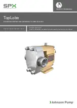 SPX Johnson Pump TopLobe TL1 Instruction Manual предпросмотр