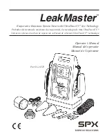 SPX LeakMaster Operator'S Manual preview