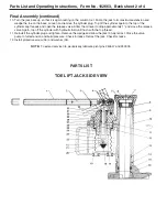 Preview for 4 page of SPX Power Team J109T Parts List And Operators Manual