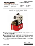 Preview for 23 page of SPX Power Team PE55TWP Operating Instructions Manual