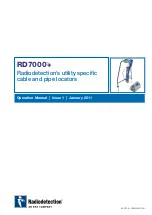 SPX Radiodetection RD7000+ Operation Manual preview