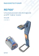 SPX Radiodetection RD7100 User Manual preview