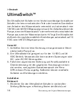 Предварительный просмотр 14 страницы SPX Ultima Switch 12 V Instruction Manual