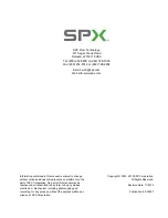 Предварительный просмотр 2 страницы SPX Votator II Instruction Manual