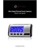 Предварительный просмотр 1 страницы Spy Tec Mini Desk/Travel Clock Camera Quick Start Manual