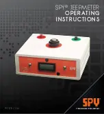 Preview for 1 page of SPY JeepMeter Operating Instructions Manual