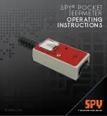 SPY PJM Pocket JeepMeter Operating Instructions Manual preview