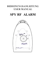 SPY RF ALARM User Manual preview