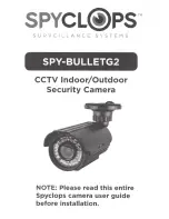 Spyclops Spy-BulletG2 User Manual preview