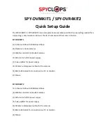 Spyclops SPY-DVR4KIT1 Quick Setup Manual предпросмотр