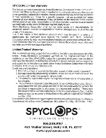 Предварительный просмотр 4 страницы Spyclops SPY-MINIBULLETG User Manual