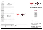 Spyclops SPY-MS4N124 Manual preview