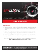 Spyclops SPY-NVR4720W Quick Setup Manual preview